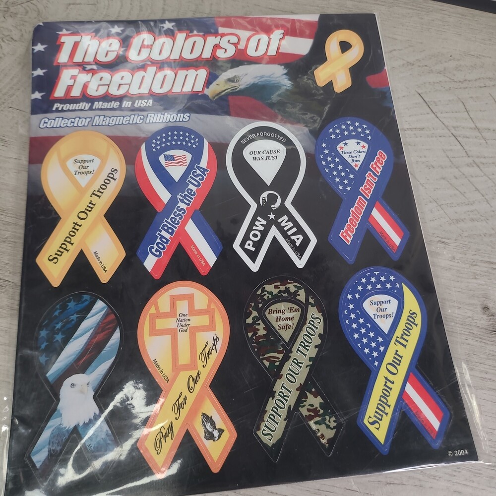 Support Our Troops 🇺🇸 Truck Car Refrigerator Workshop Magnet Set of 8 NEW